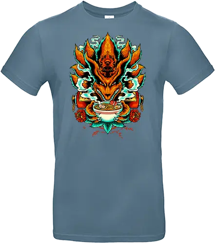 power of ramen  - ramen, noodles, food, mystic, japanese, ninetails, fox, kitsune, anime, manga - Standard T-Shirt