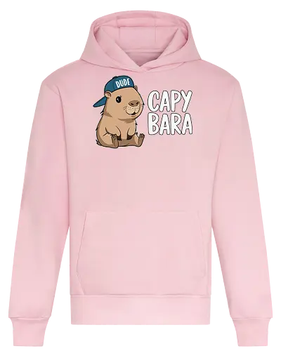 CAPYBARA - capybara, cartoon, cap, dude, design, playful, animal, cute - Heavyweight Hoodie