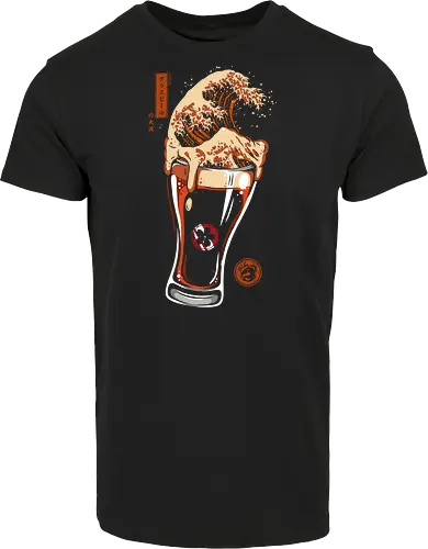 Die große Welle des Bierglases