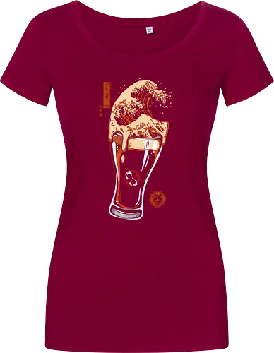 Die große Welle des Bierglases