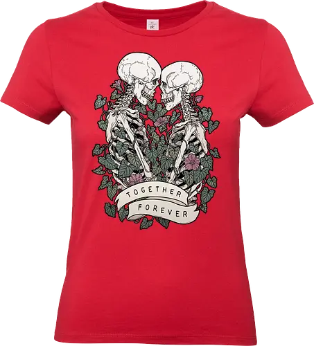 Together Forever - love, Skelett, skull - Standard T-Shirt (Women)