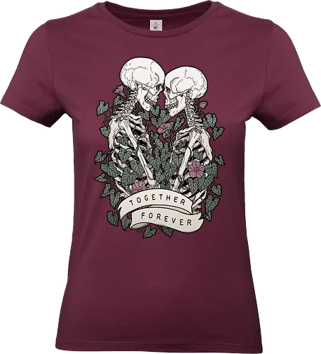 Together Forever - love, Skelett, skull - Standard T-Shirt (Women)