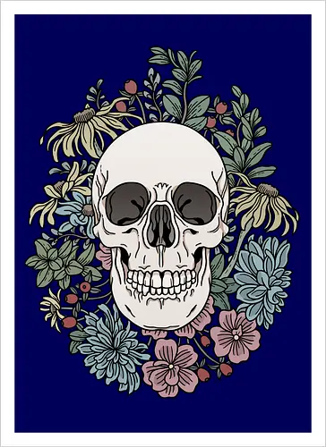Skull & Flowers