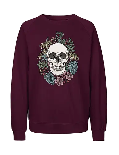 Skull & Flowers - skull - Fairtrade Sweatshirt