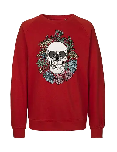 Skull & Flowers - skull - Fairtrade Sweatshirt