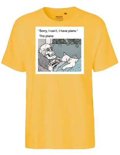 Weekend Plans - Wochenende, Skelett - Fairtrade T-Shirt