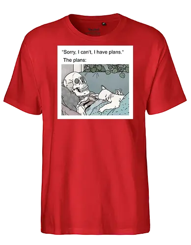 Weekend Plans - Wochenende, Skelett - Fairtrade T-Shirt