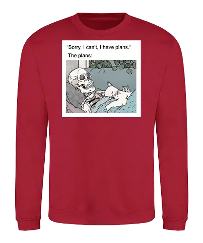 Weekend Plans - Wochenende, Skelett - Sweatshirt