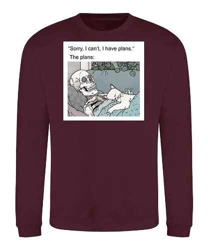 Weekend Plans - Wochenende, Skelett - Sweatshirt