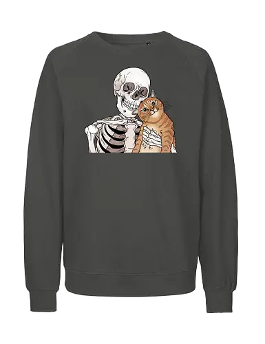 Orange Cat Friend - Katze, Katzenliebe - Fairtrade Sweatshirt