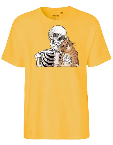 Orange Cat Friend - Katze, Katzenliebe - Fairtrade T-Shirt