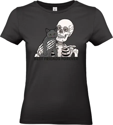 Best Friends Furrever - Katze, Katzenliebe, Skelett - Standard T-Shirt (Women)