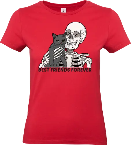 Best Friends Furrever - Katze, Katzenliebe, Skelett - Standard T-Shirt (Women)