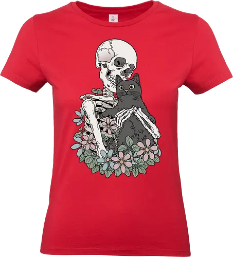 You & Me, Cat! - Katze, Katzenliebe, Skelett - Standard T-Shirt (Women)
