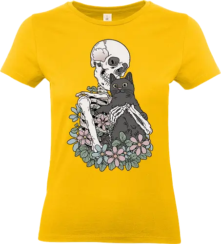 You & Me, Cat! - Katze, Katzenliebe, Skelett - Standard T-Shirt (Women)