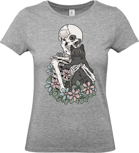 You & Me, Cat! - Katze, Katzenliebe, Skelett - Standard T-Shirt (Women)