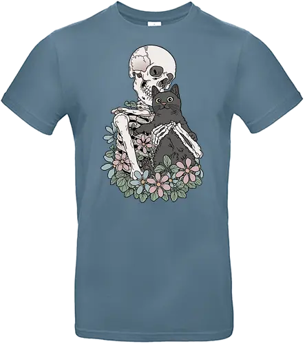 You & Me, Cat! - Katze, Katzenliebe, Skelett - Standard T-Shirt