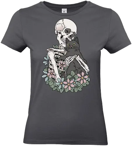 You & Me, Cat! - Katze, Katzenliebe, Skelett - Standard T-Shirt (Women)