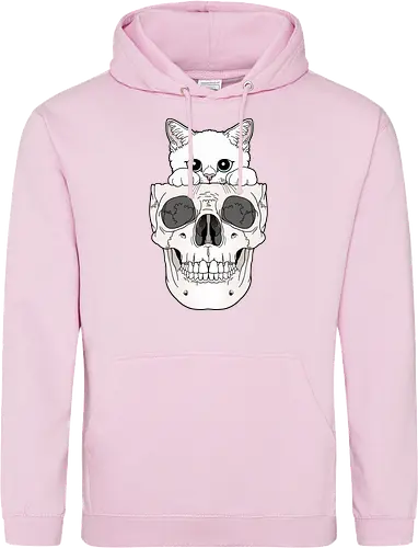 White Kitty & Skull