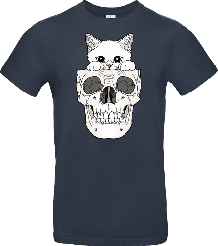 White Kitty & Skull