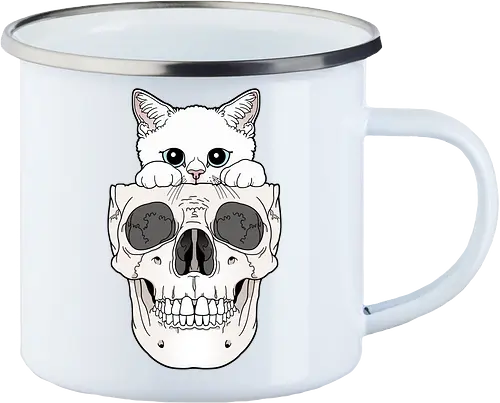 White Kitty & Skull