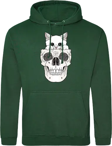 White Kitty & Skull