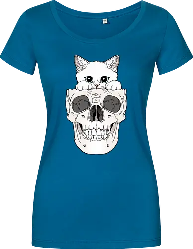 White Kitty & Skull