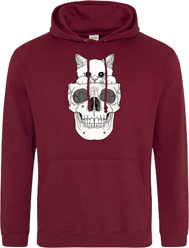 White Kitty & Skull