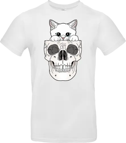 White Kitty & Skull