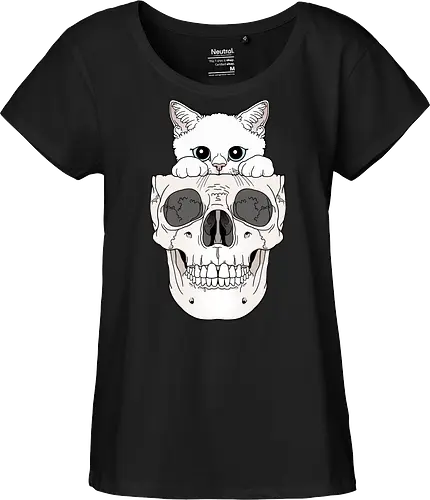 White Kitty & Skull