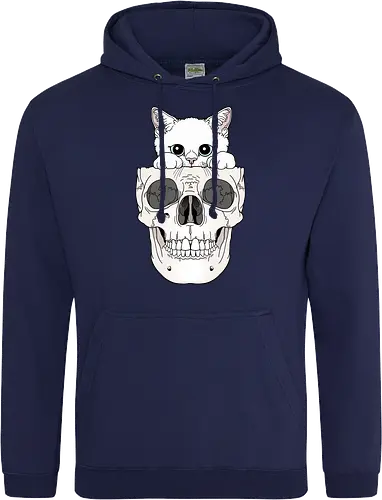 White Kitty & Skull