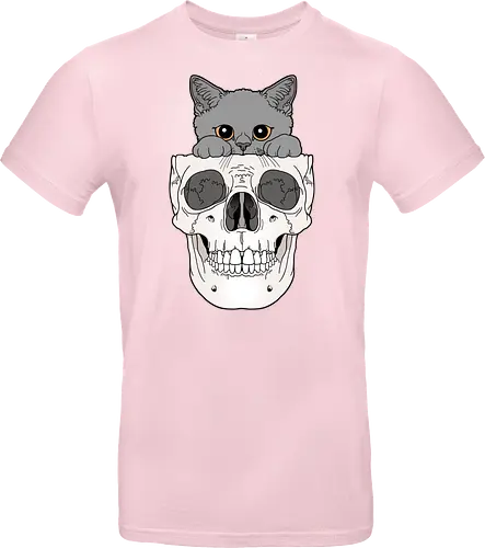 Grey Kitty & Skull