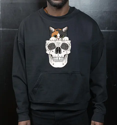 Calico Kitty & Skull