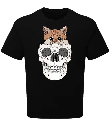 Orange Kitty & Skull