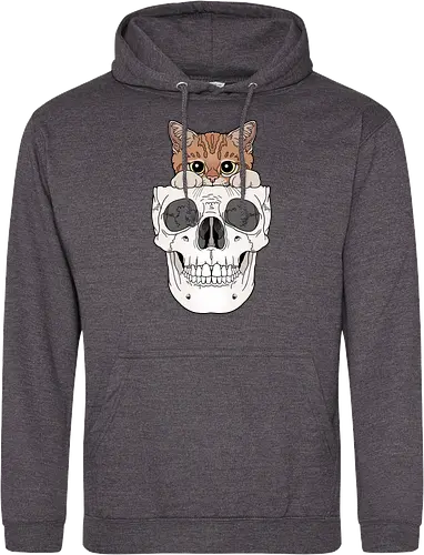Orange Kitty & Skull