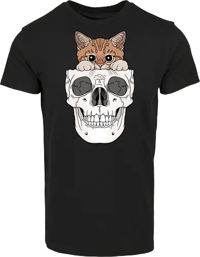 Orange Kitty & Skull