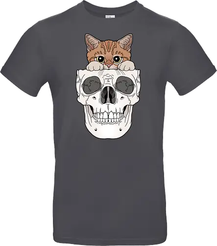 Orange Kitty & Skull