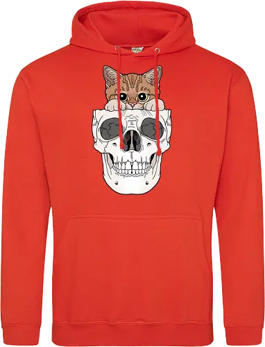 Orange Kitty & Skull