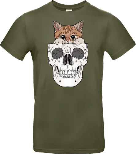 Orange Kitty & Skull