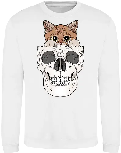 Orange Kitty & Skull