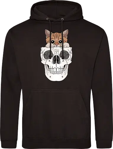 Orange Kitty & Skull