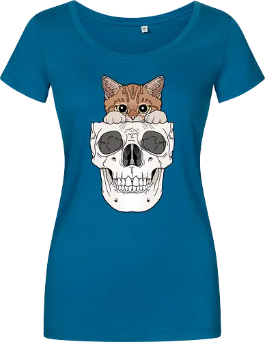 Orange Kitty & Skull