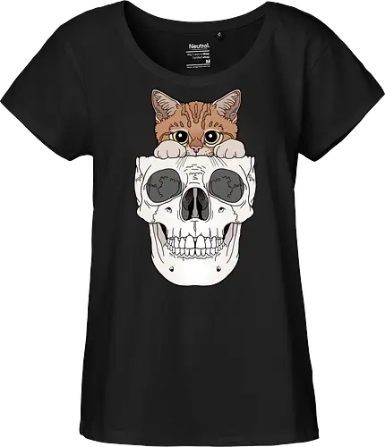 Orange Kitty & Skull