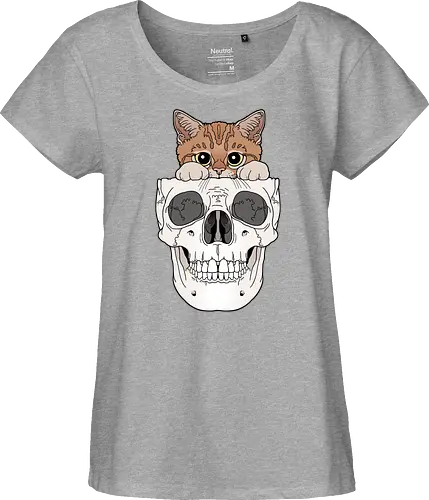 Orange Kitty & Skull