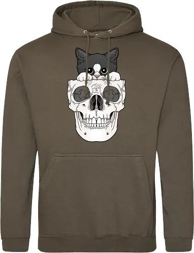 Tuxedo Kitty & Skull