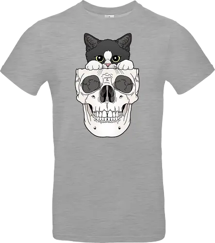 Tuxedo Kitty & Skull