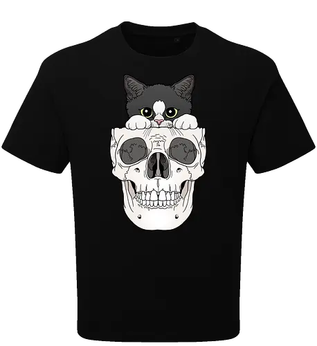 Tuxedo Kitty & Skull