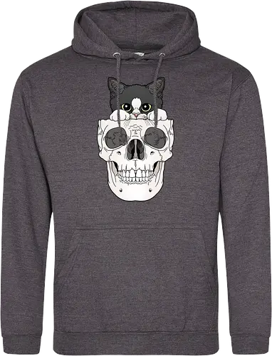 Tuxedo Kitty & Skull