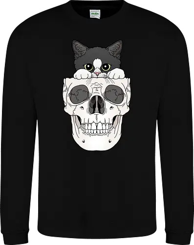 Tuxedo Kitty & Skull