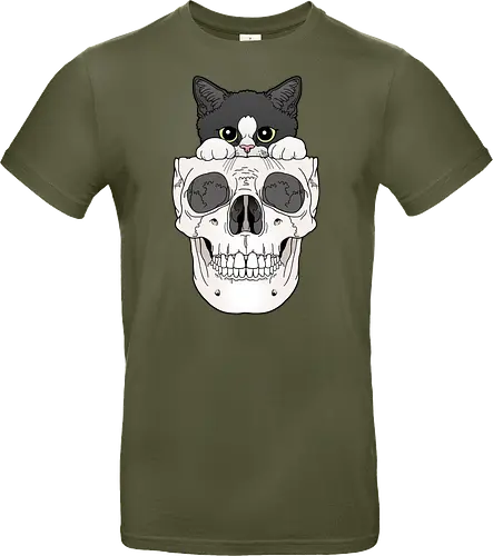 Tuxedo Kitty & Skull